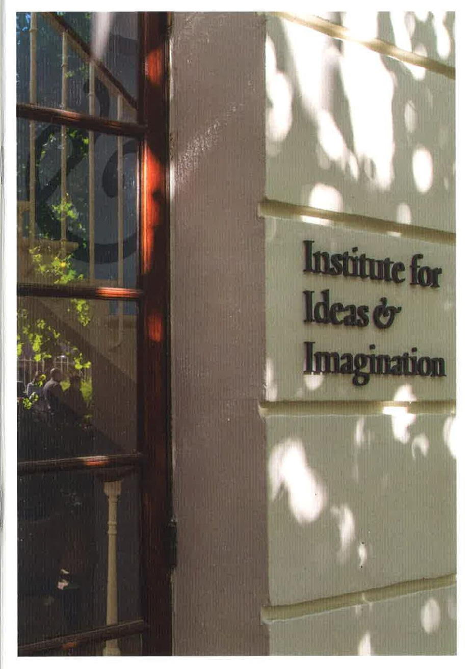 Μια είσοδος που γράφει Ινστιτούτο Ιδεών και Φαντασίας