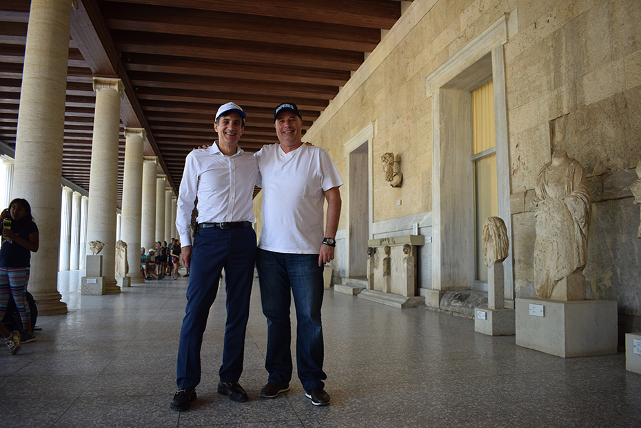 Φωτογραφία του Αντρέα Δρακόπουλου, Πρόεδρου του Ιδρύματος Σταύρος Νιάρχος μαζί με τον αρχιτέκτονα Renzo Piano