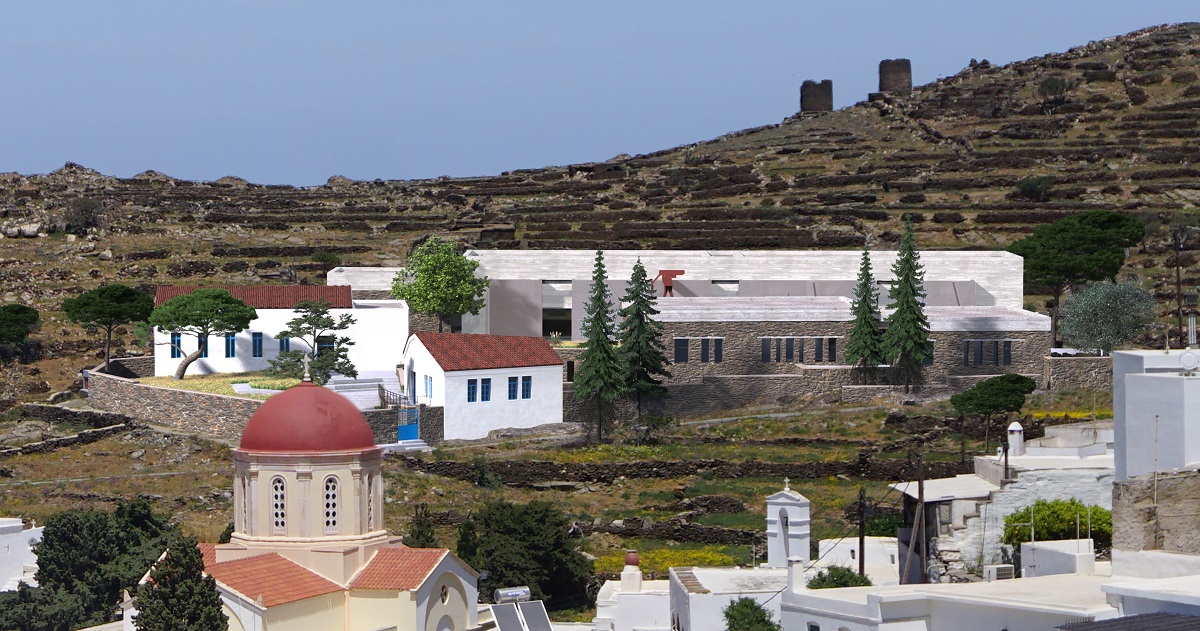 Τρισδιάστατες απεικονίσεις του  Προπαρασκευαστικού και Επαγγελματικού Σχολείου Καλών Τεχνών Πανόρμου Τήνου