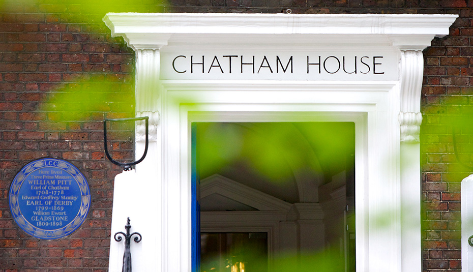 Η εξωτερική είσοδος στο Chatham House