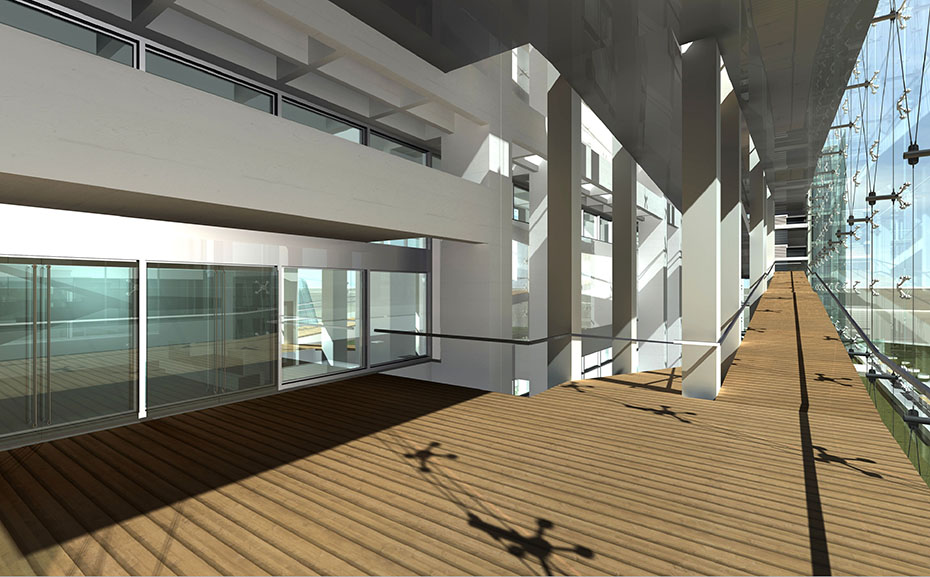 Μοντέλο του κτιρίου μετά της σχεδιαζόμενης ανακαίνισης της Εθνικής Πινακοθήκης