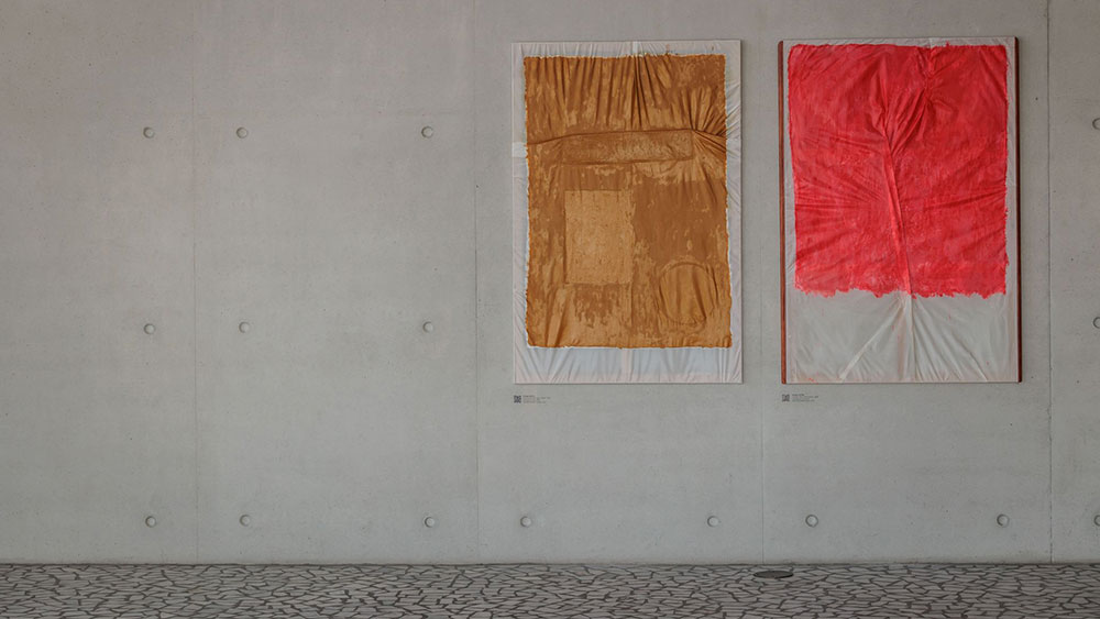 A photograph of the artwork displayed at Delta restaurant's venue